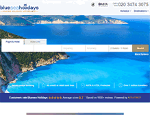 Tablet Screenshot of blueseaholidays.co.uk